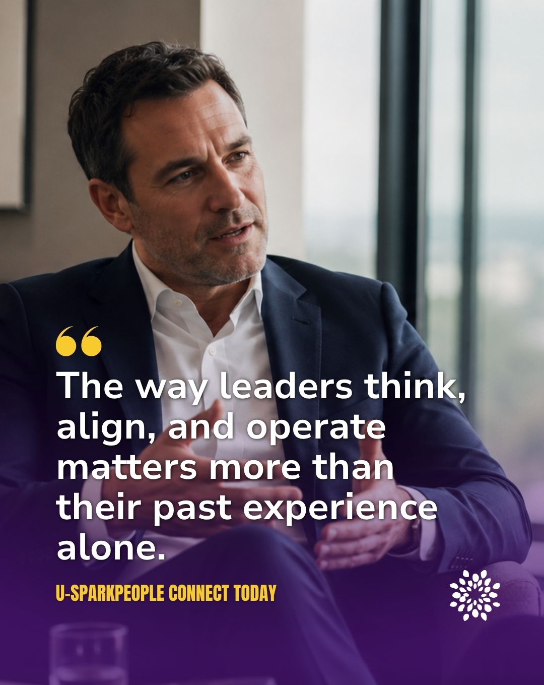 Executive leader in discussion representing leadership and hiring strategy insights in modern talent acquisition