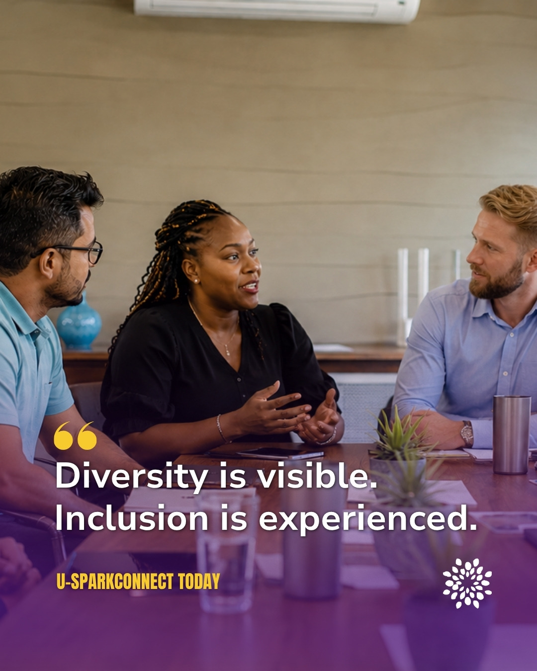 Team in a workplace setting highlighting inclusion, participation, and the importance of a safe and respectful work environment.